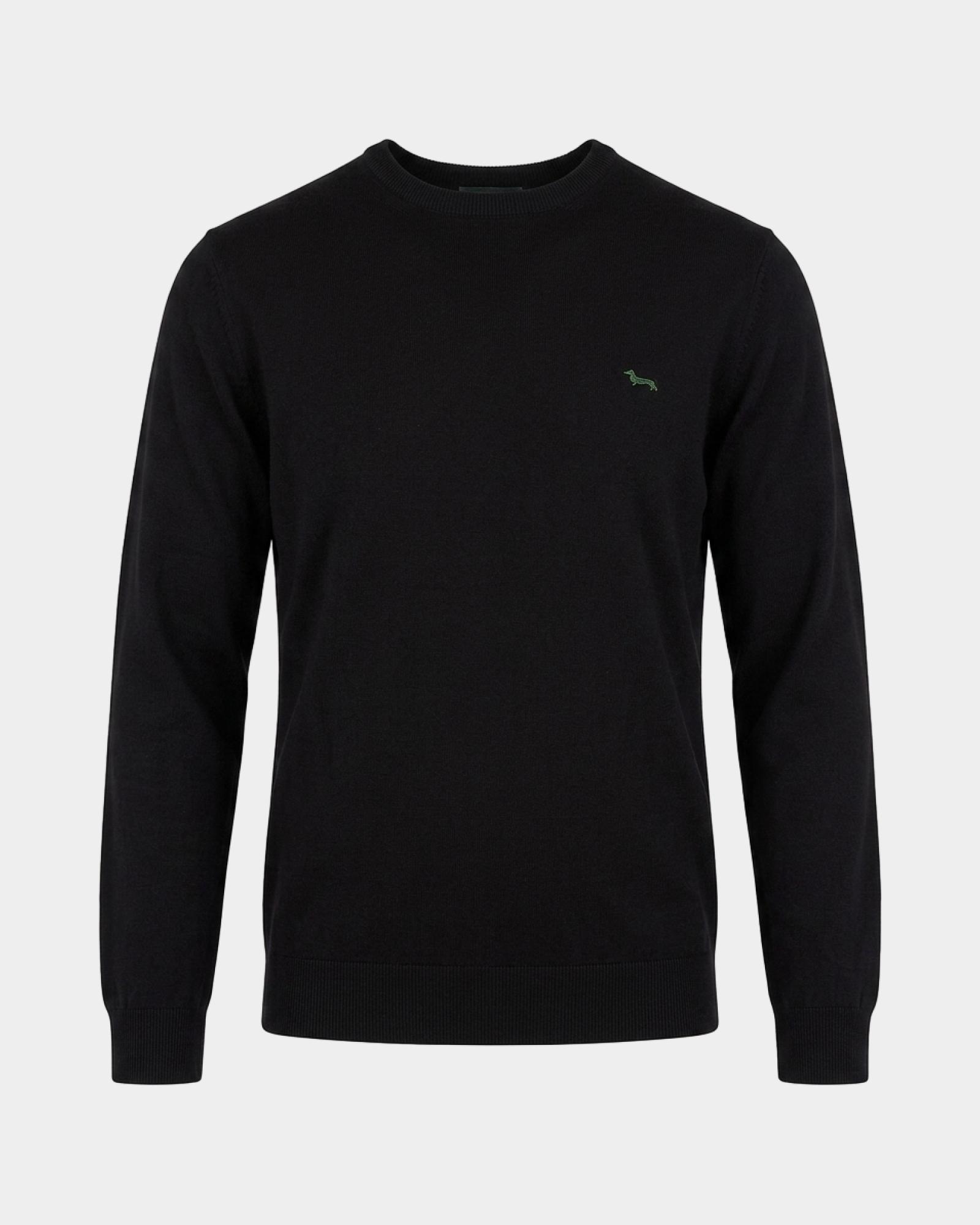 Maglia Uomo in misto cotone e cashmere  Regular Fit Made in Italy, NERO, large