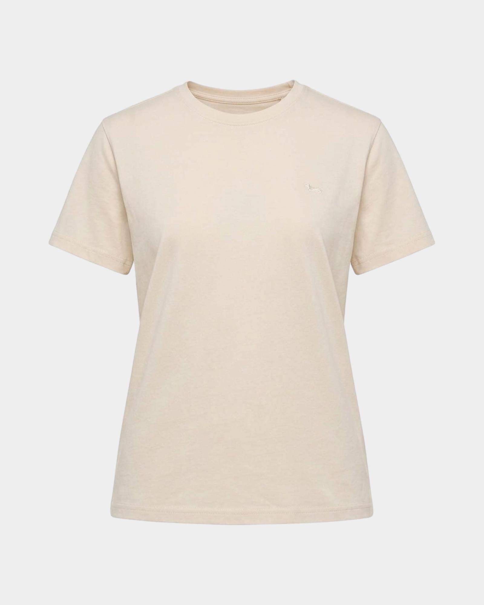 T-shirt Donna girocollo in 100% puro cotone, BEIGE, large