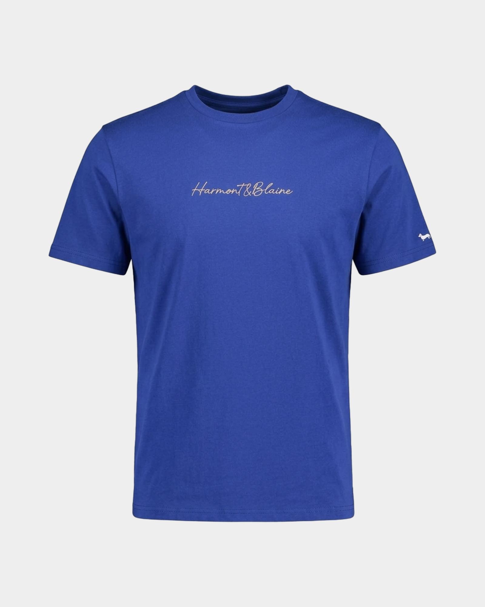 T-shirt Uomo in 100% puro cotone Regular Fit, BLU ELETTRICO, large