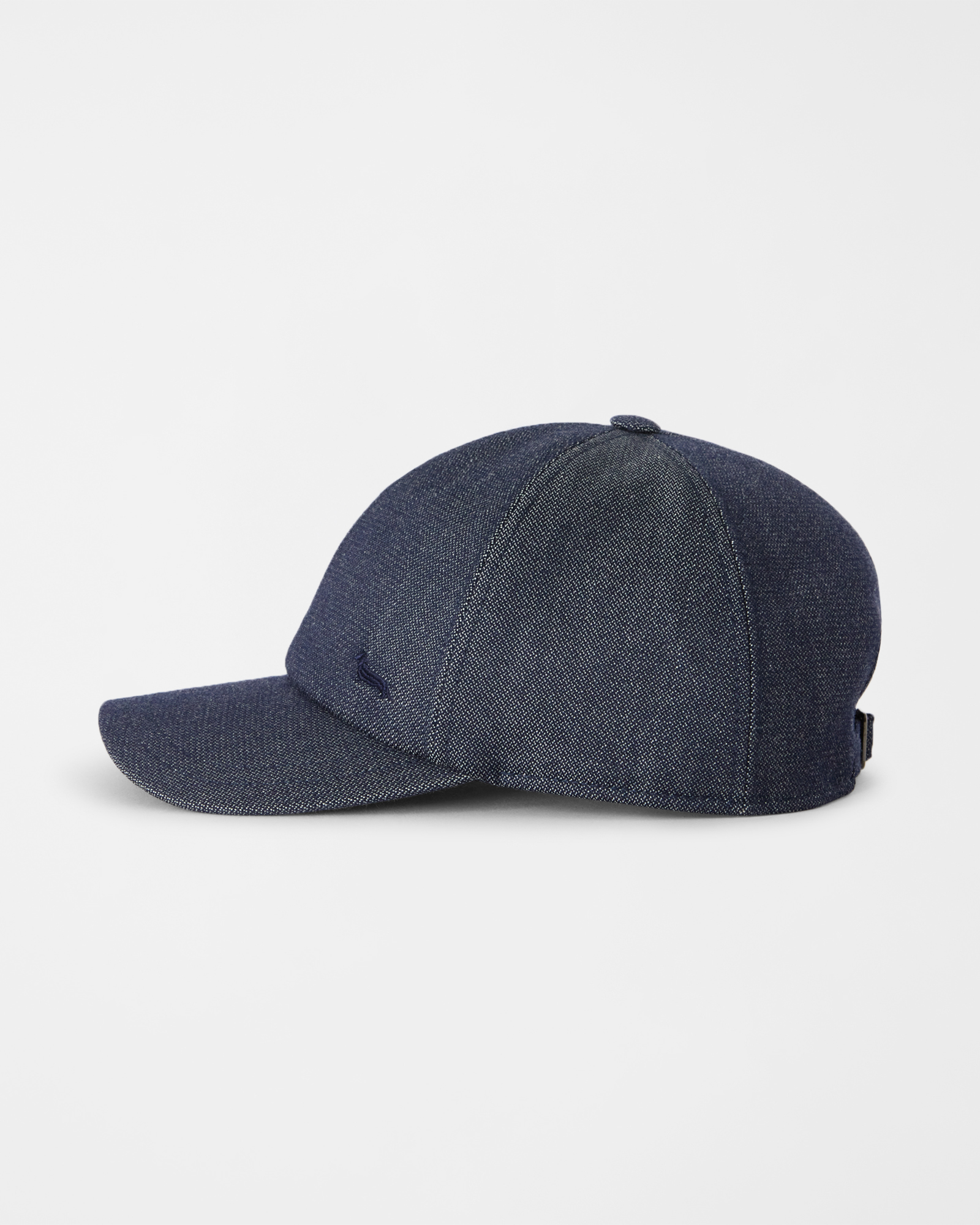 Baseball Cap Uomo mix materiali in misto lana e cotone, BLU DENIM, large
