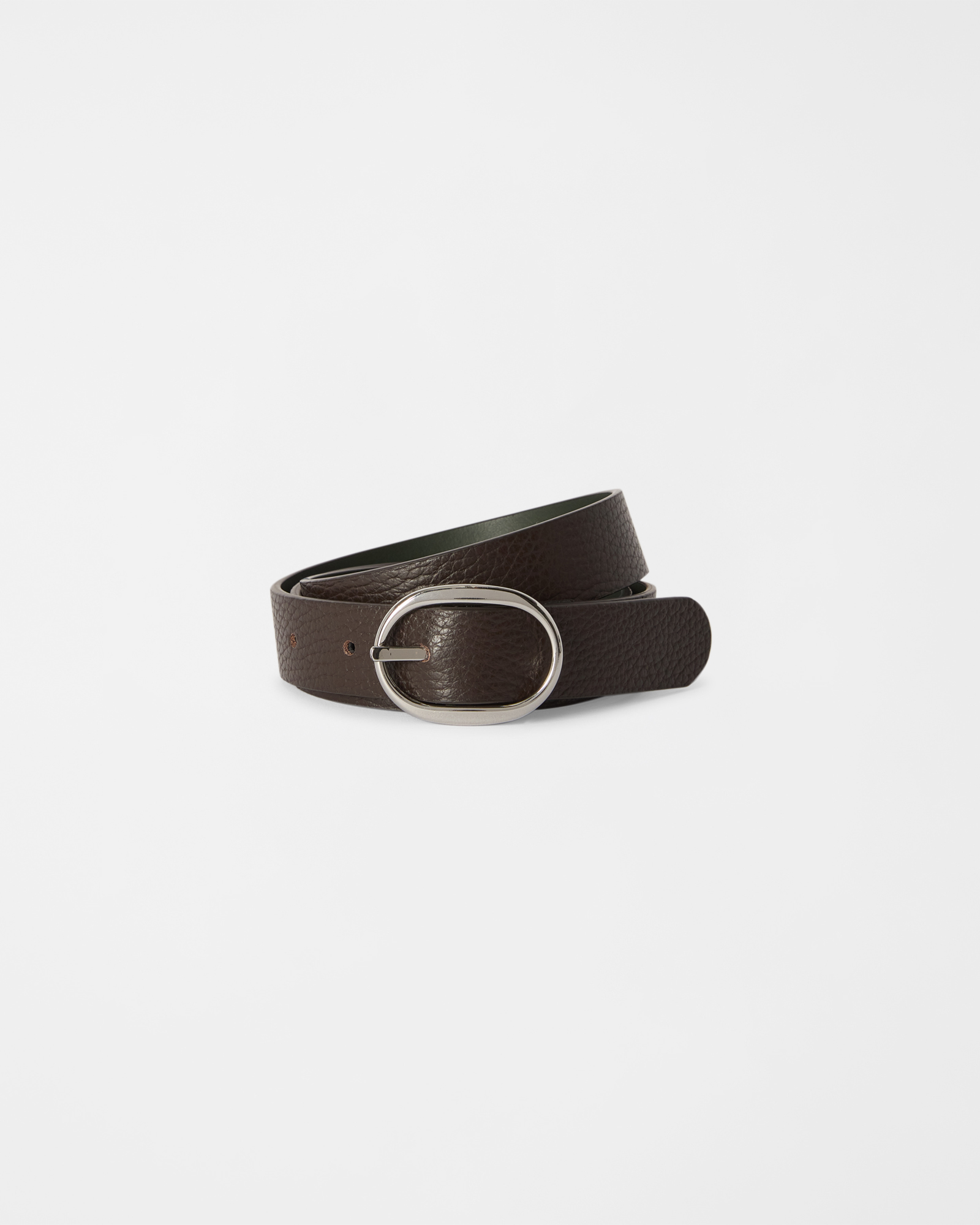 Cintura Donna in vera pelle palmellata nera