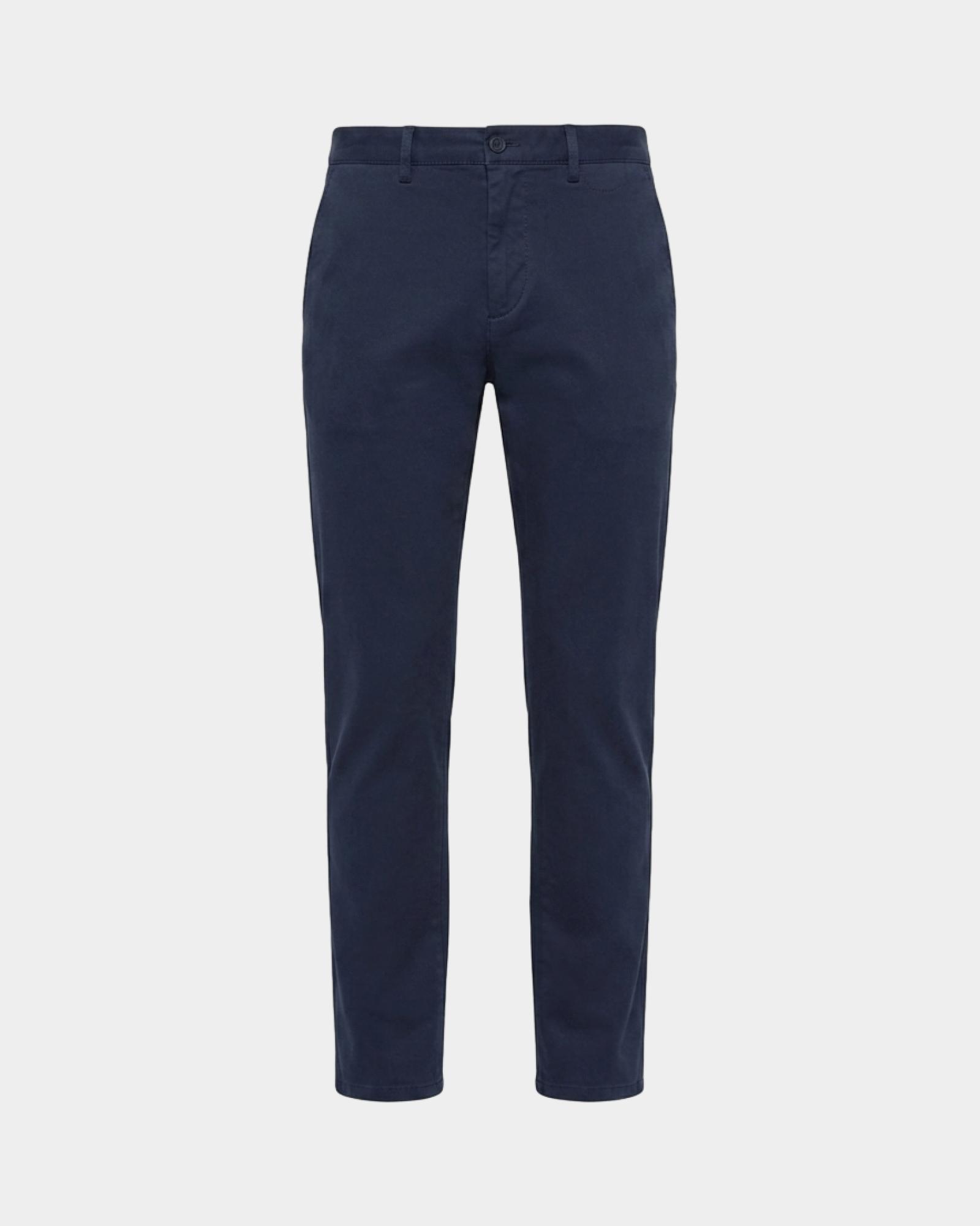 Pantalone Chino Uomo in cotone stretch  Narrow Fit, BLU NAVY, large