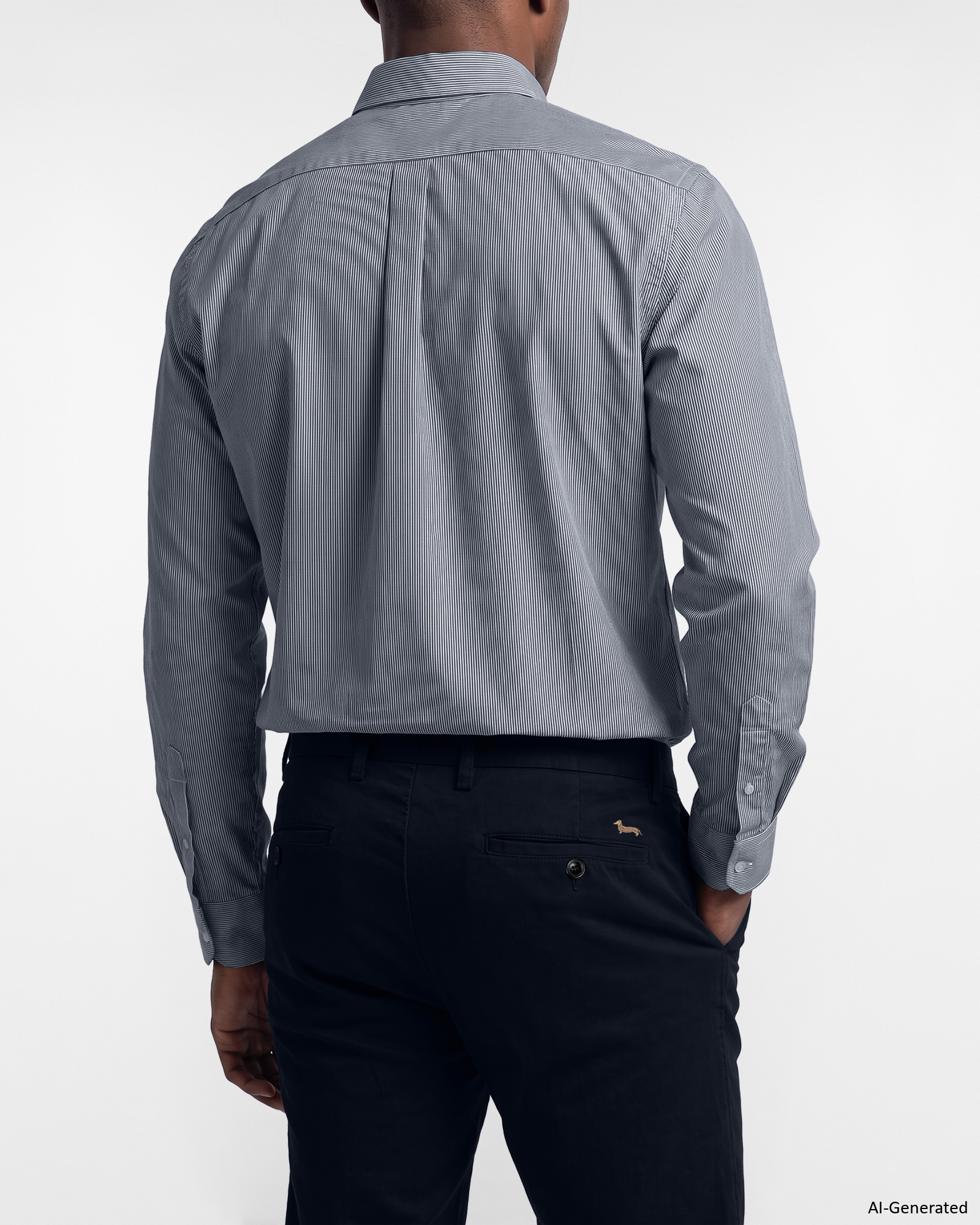 Pantalone Chino Uomo in cotone stretch Slim Fit, BLU NAVY, large